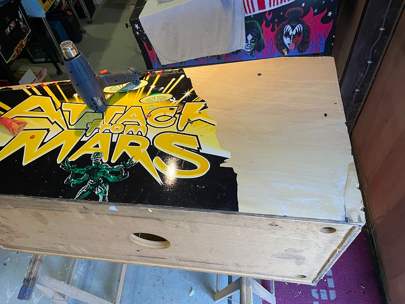 Bally AFM removing decals