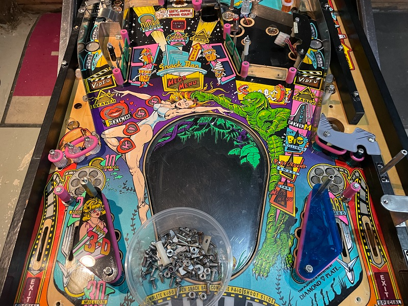 Bally CFTBL playfield cleanup