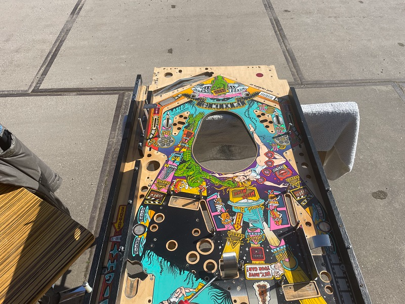 Bally CFTBL playfield cleanup 2