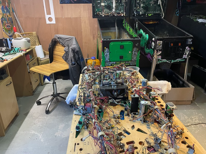 Williams congo clearcoated playfield build up