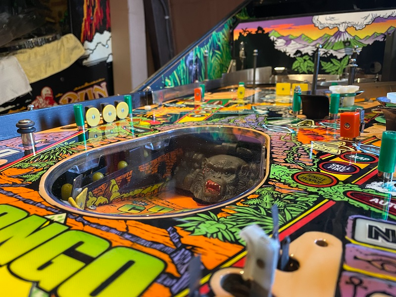Williams congo clearcoated playfield build up 3