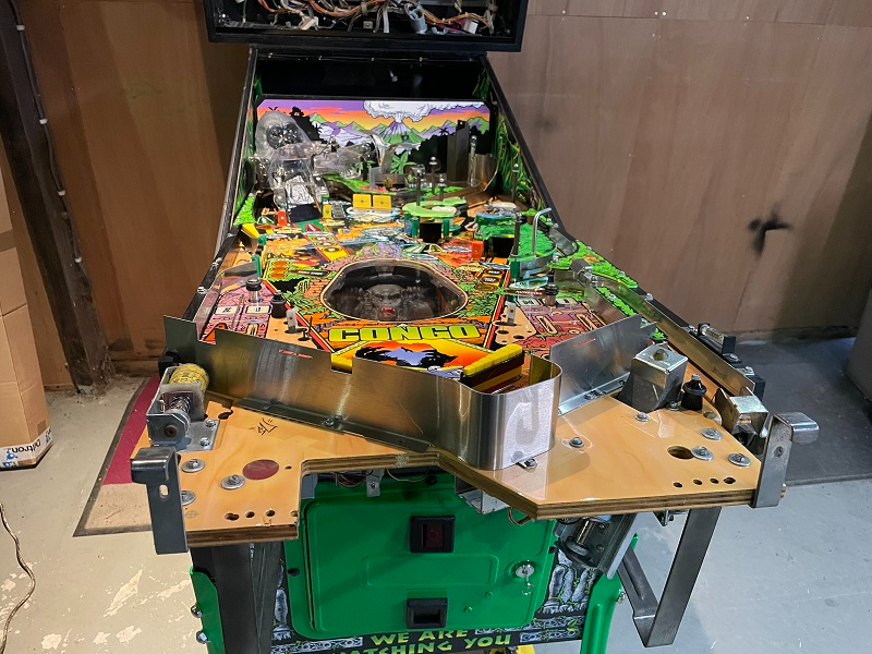 Williams congo clearcoated playfield build up 4
