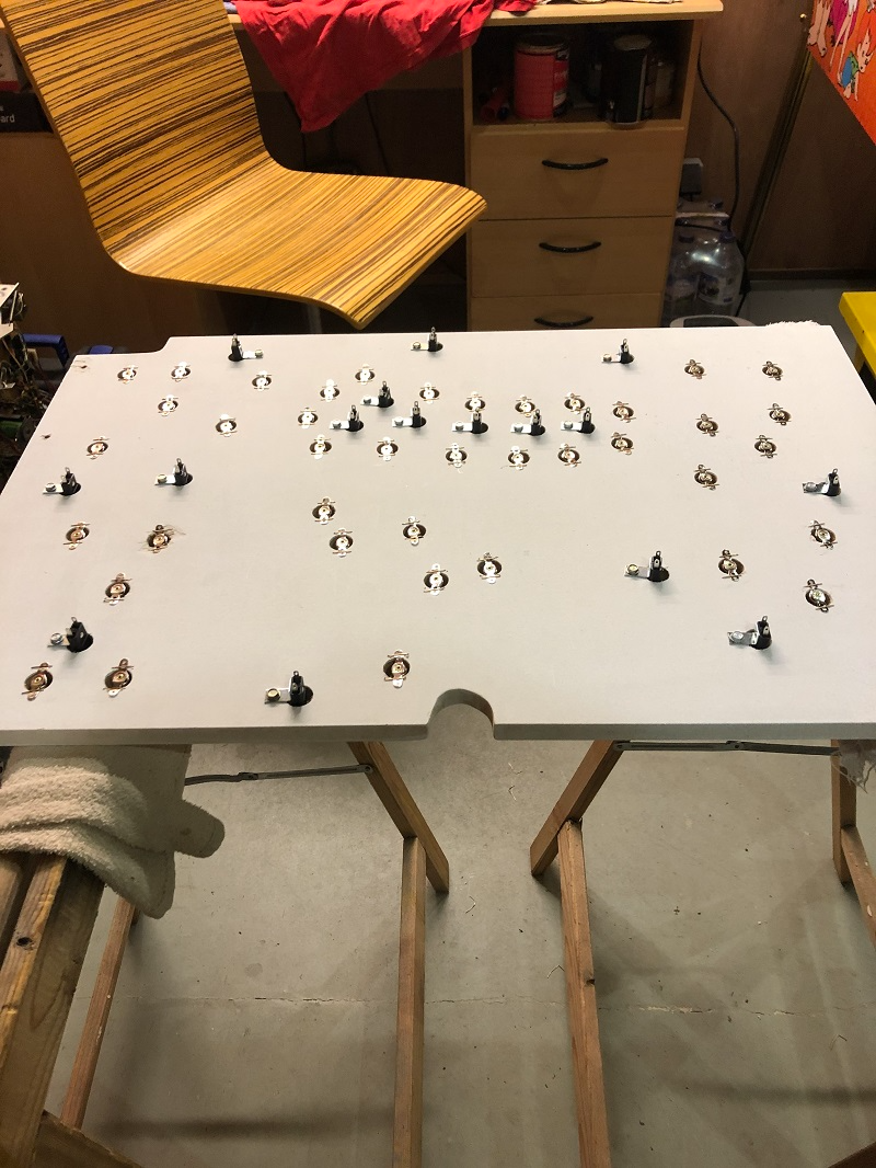 Lampboard flintstones