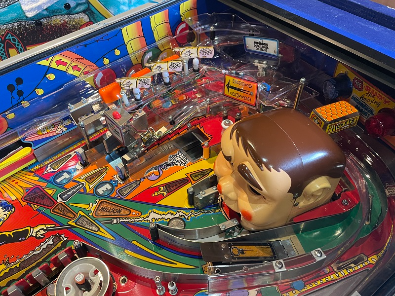 Willams funhouse playfield new ramps
