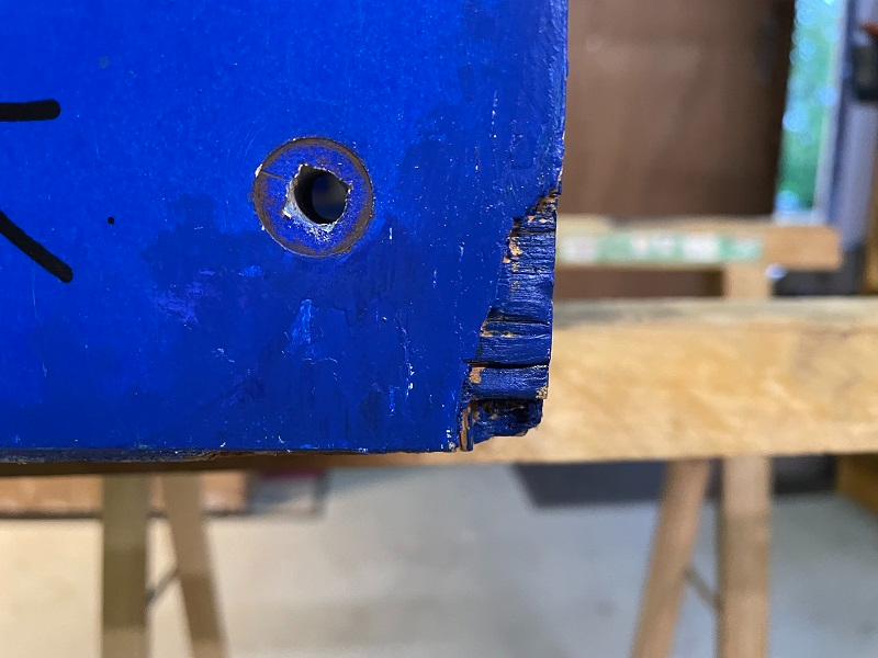 Williams funhouse backbox damage 2