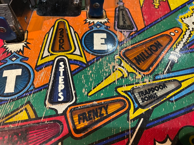 Williams funhouse versleten playfield 3
