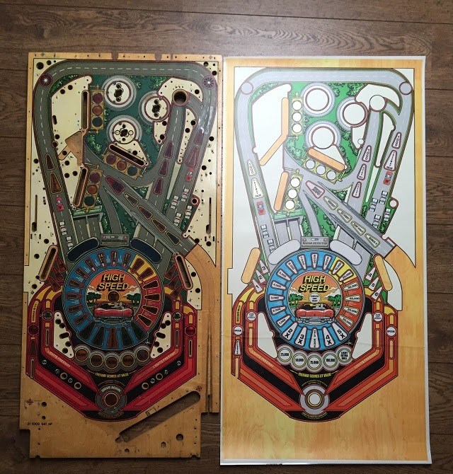High Speed playfield overlay