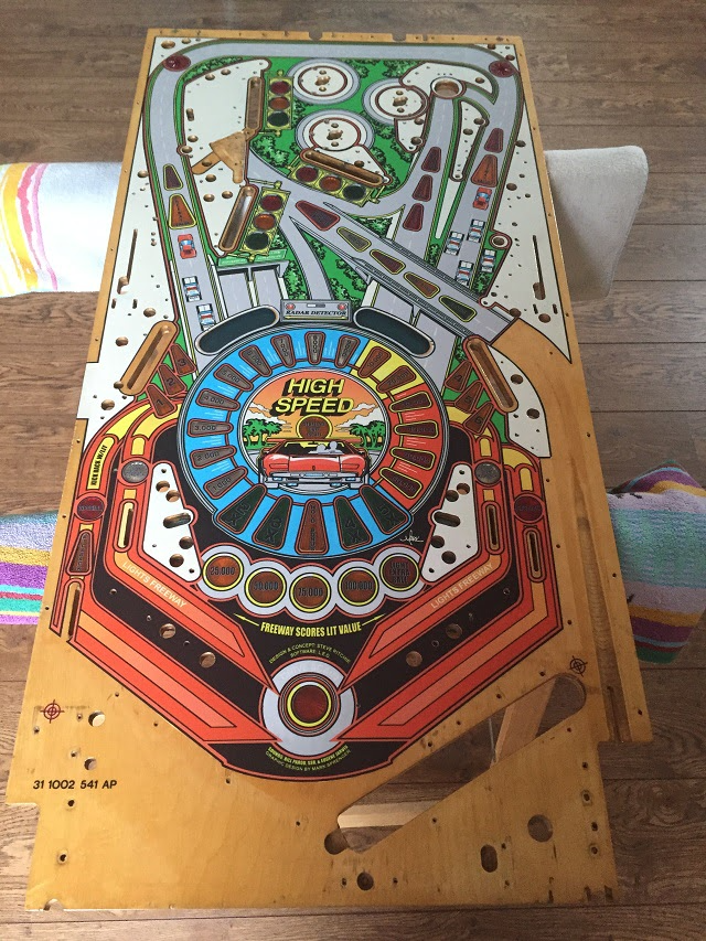 High Speed playfield clearcoat