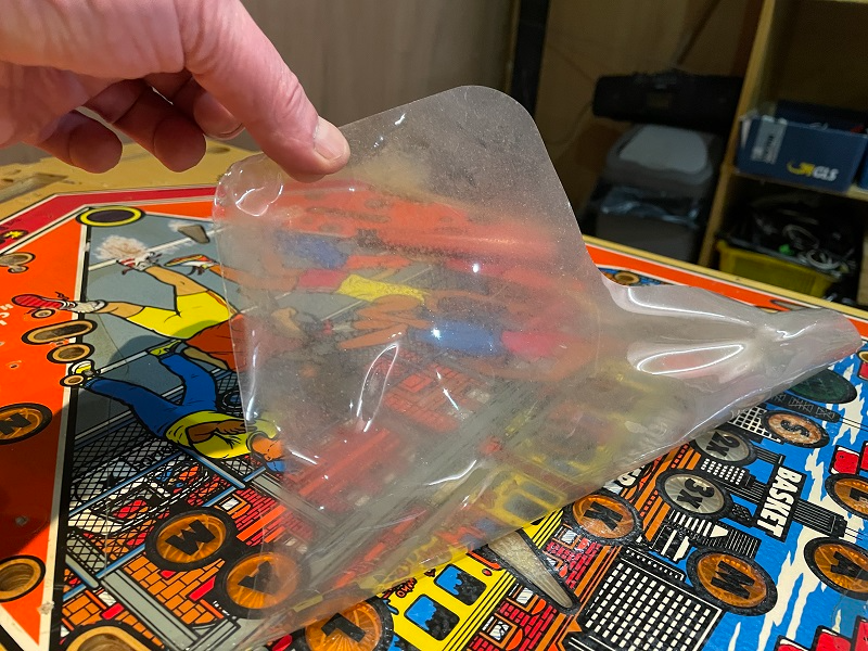 Gottlieb Hoops factory mylar removal