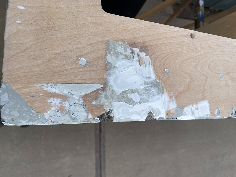 Addams Family pinball cab damage second repair