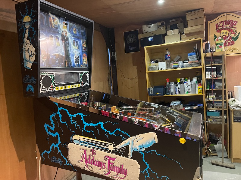 Addams Family pinball finished