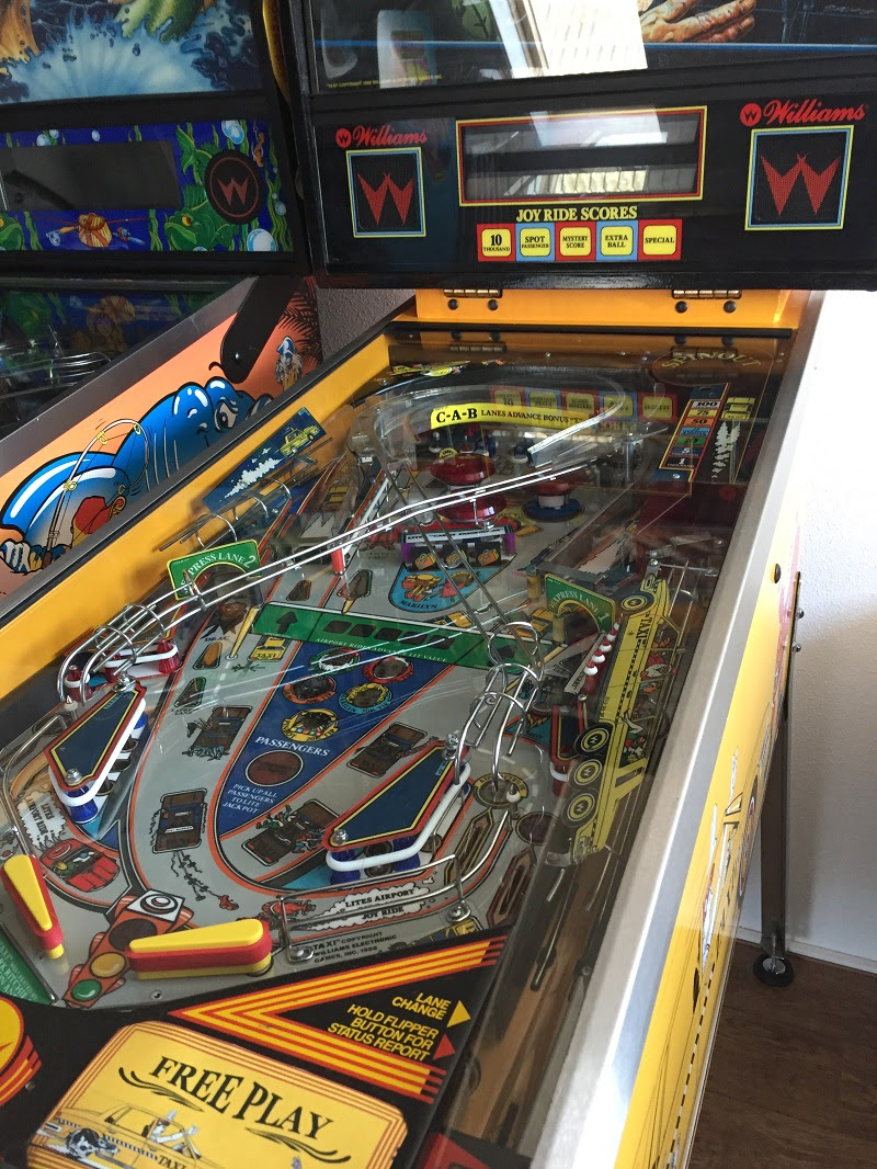 Taxi pinball opgebouwd