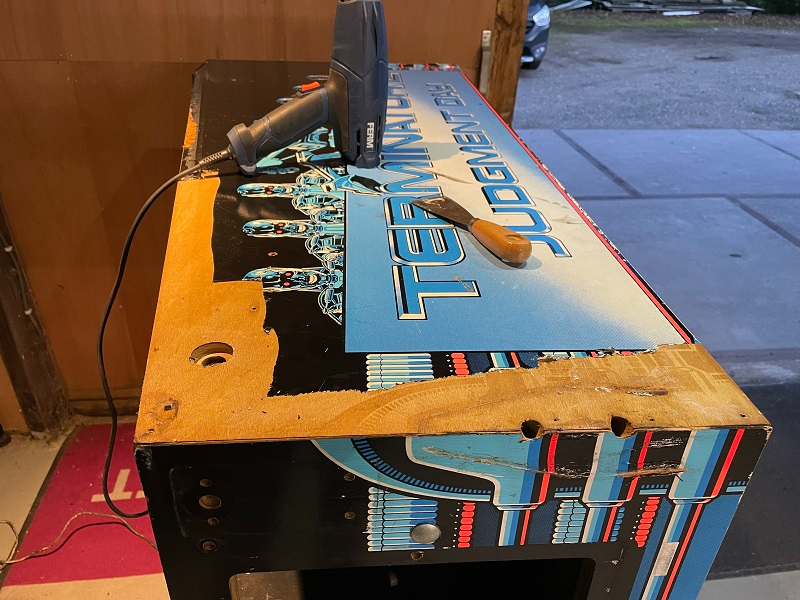 Williams Terminator 2 cab decals removing