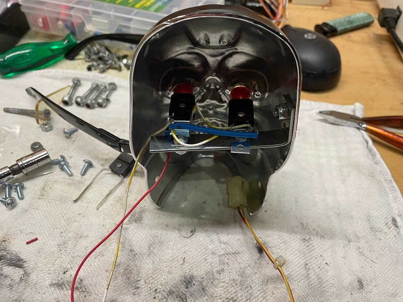 Williams Terminator 2 skull assembly.DIY