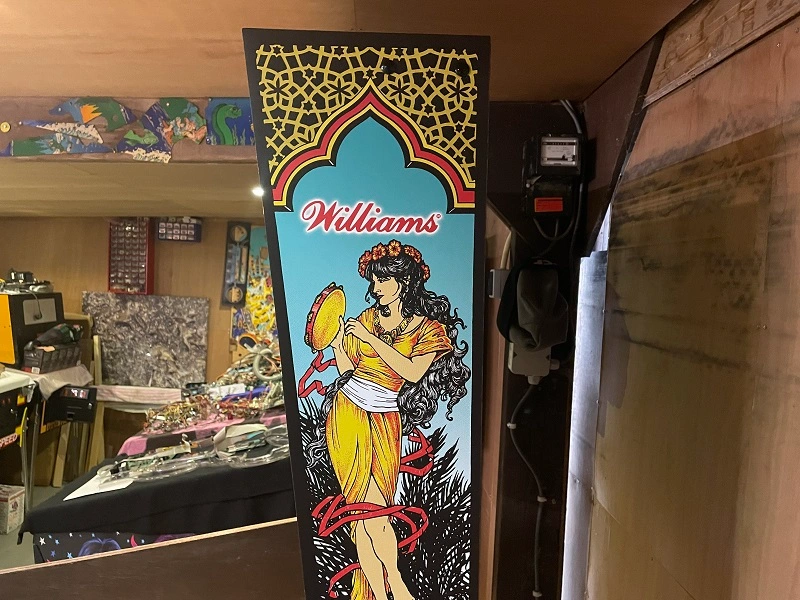 Williams totan backbox decal